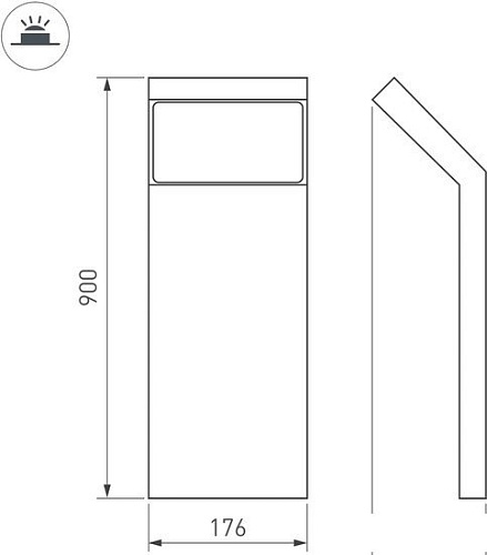 Фонарный столб Arlight LGD-ECRAN-BOLL-H900-9W Warm3000 029992