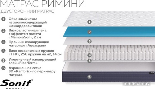 Матрас Sonit Римини 120х200
