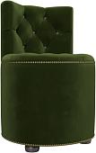 Пуфик Лига диванов Саваж (микровельвет, зеленый/бежевый)