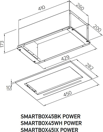 Кухонная вытяжка Meferi SMARTBOX52IX Power