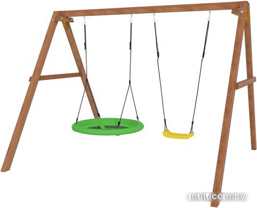 Стационарные качели Красная звезда с качелями гнездо Свиби Р911-19