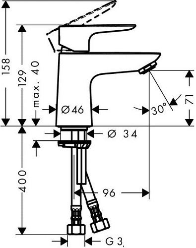Смеситель Hansgrohe Talis E 71702000