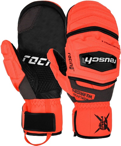 Горнолыжные варежки Reusch Warrior GS 6211411-7809 (р-р 9, Mitten Black/Fluo Red)