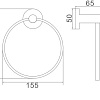 Держатель для полотенца Ledeme L71704B