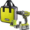 Ударная дрель-шуруповерт Ryobi R18PD3-242S 5133003820 (с 2-мя АКБ 4 Ah + 2 Ah, сумка)