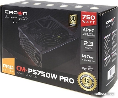 Блок питания CrownMicro CM-PS750W Pro