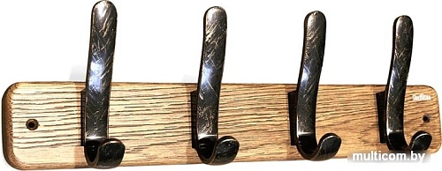 Набор крючков для одежды Sheffilton SHT-WH20 981556 (браш. коричневый/черный золотая патина)