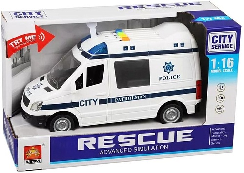 Легковой автомобиль Наша Игрушка Полиция WY590B