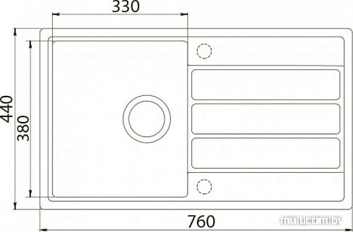 Кухонная мойка ZorG ECO 3 (черный)