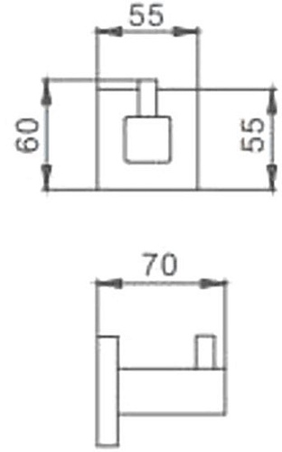 Крючок для ванны Ledeme L71805-1