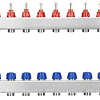 Запорная арматура Varmega Коллектор для теплого пола с расходомерами VM15112 ВР 1&amp;quot;