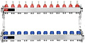 Запорная арматура Varmega Коллектор для теплого пола с расходомерами VM15112 ВР 1&quot;