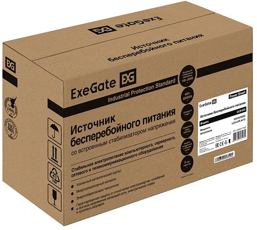 Источник бесперебойного питания ExeGate Power Smart ULB-650.LCD.AVR.4C13 EX292771RUS