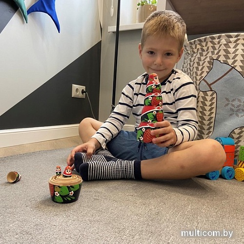 Развивающая игра Брестская Матрешка В сарафане с клубникой (набор 7 шт)