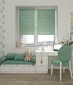 Рулонные шторы Legrand Гелакси 61.5x175 (мятный)