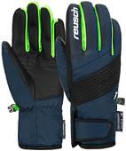 Горнолыжные перчатки Reusch Duke R-Tex Xt Junior 6261212-7712 (р-р 5.5, Black/Dress Blue/Green)