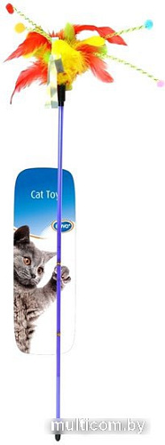 Игрушка для кошек Duvo Plus Удочка с перьями 1717032/DV