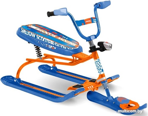 Снегокат Nika Snowdrive СНД3/Г (с гонщиком, оранжевый каркас)