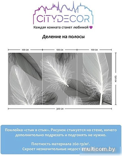 Фотообои Citydecor Абстракция 390 300x150