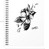 Общая тетрадь Erich Krause Blossom Black and White 80 л клетка 54118