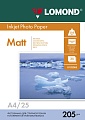 Фотобумага Lomond Односторонняя матовая A4 205г/м2 25л (0102124)