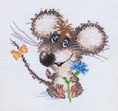 Набор для вышивания Алиса Влюбленный мышонок 0-77
