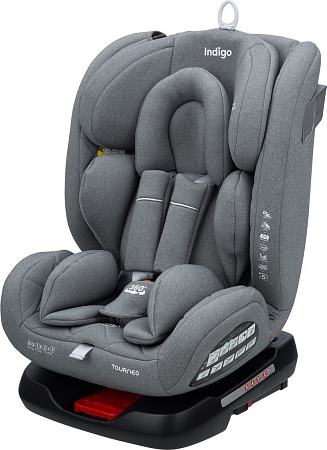 Детское автокресло Indigo Tourneo Isofix (светло-серый)