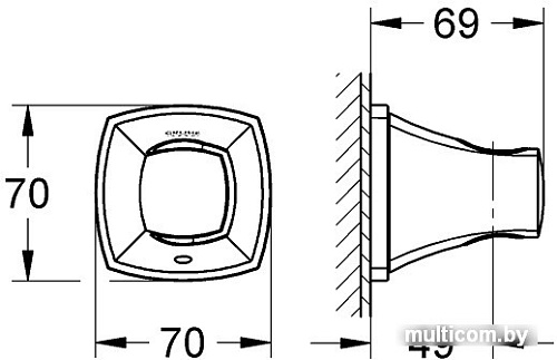 Держатель душевой лейки Grohe Grandera 27969000 (хром)
