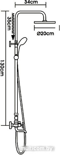 Душевая система FRAP R24732