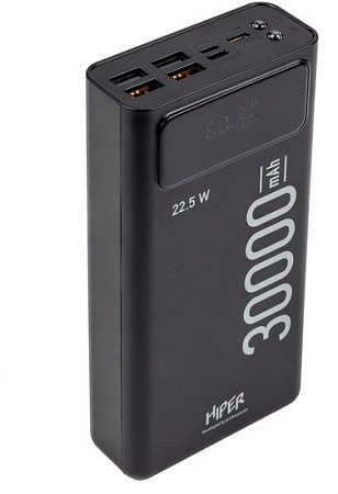 Внешний аккумулятор Hiper Delta 30000mAh (черный)