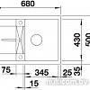 Кухонная мойка Blanco Metra 45 S Compact (антрацит) [519572]