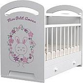 Классическая детская кроватка VDK Mon Amur маятник-ящик (белый)