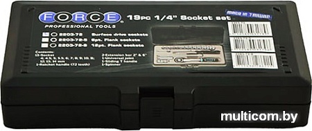 Универсальный набор инструментов Force 2203-72 (19 предметов)