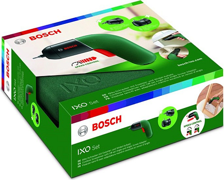 Электроотвертка Bosch IXO VI 06039C7122 (с АКБ, сумка, набор оснастки)