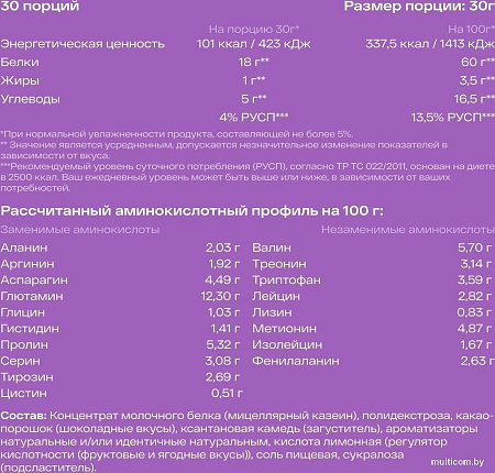 Казеин (мицеллярный) Healthys 100% Micellar Casein (900г, кофе/капучино)