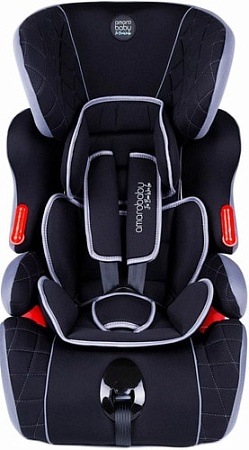 Детское автокресло Amarobaby Big trip AB212006BTChS/09 (черный/серый)
