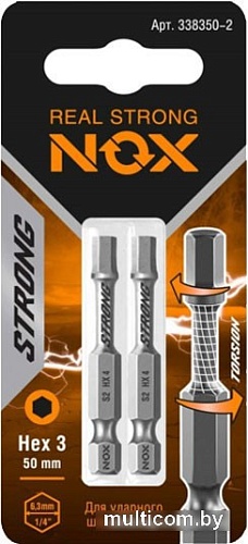 Набор бит Nox Strong 338350-2.21.2 (4x2 шт)