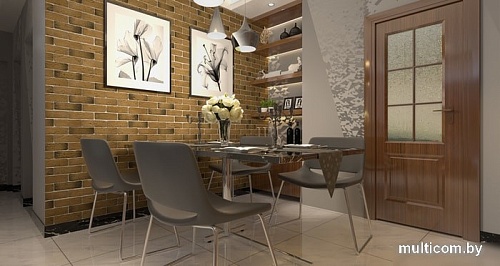 Декоративный кирпич Stone Mill Кирпич шамотный (коричневый)