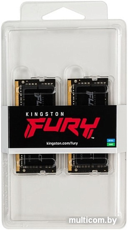 Оперативная память Kingston FURY Impact 2x16GB DDR4 SODIMM PC4-25600 KF432S20IB1K2/32