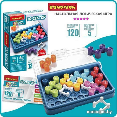 Настольная игра Bondibon БондиЛогика IQ-Сектор ВВ5957