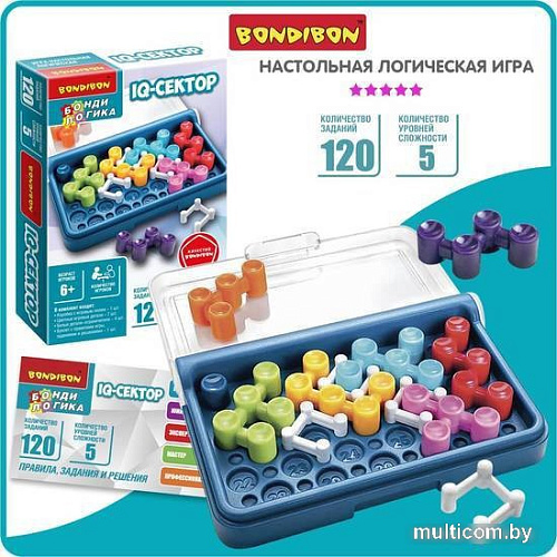 Настольная игра Bondibon БондиЛогика IQ-Сектор ВВ5957