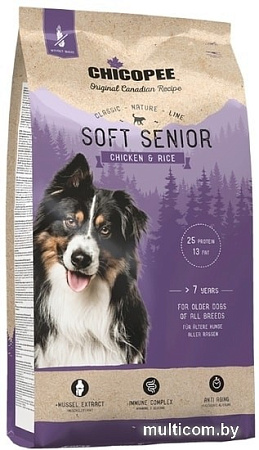 Сухой корм для собак Chicopee CNL Soft Senior Chicken & Rice 15 кг