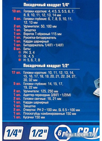 Универсальный набор инструментов FORSAGE F-4603-5 (69 предметов)