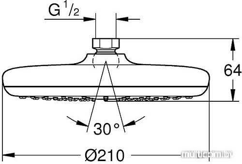 Верхний душ Grohe Tempesta 210 26410000