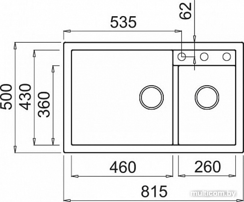 Кухонная мойка Elleci Quadra 440 Aluminium M79