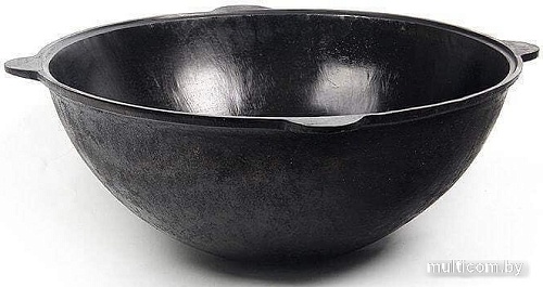 Казан Chugun Invest Узбекский с алюминиевой крышкой (22 л, круглое дно)