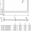 Душевой поддон Roltechnik Flat Kvadro Rectangle 140x80 [8000125]
