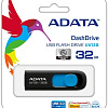 USB Flash A-Data DashDrive UV128 Black/Blue 32GB (AUV128-32G-RBE)