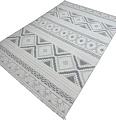 Ковер для жилой комнаты Radjab Carpet Поло Прямоугольник PL 273 12545RK (2x4, Cream/Grey)
