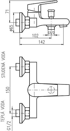 Смеситель Slezak RAV CO151.5